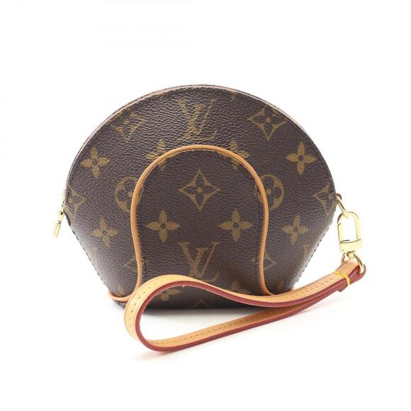 LOUIS VUITTON Brown Monogram Leather Pouch - Picture 1 of 8